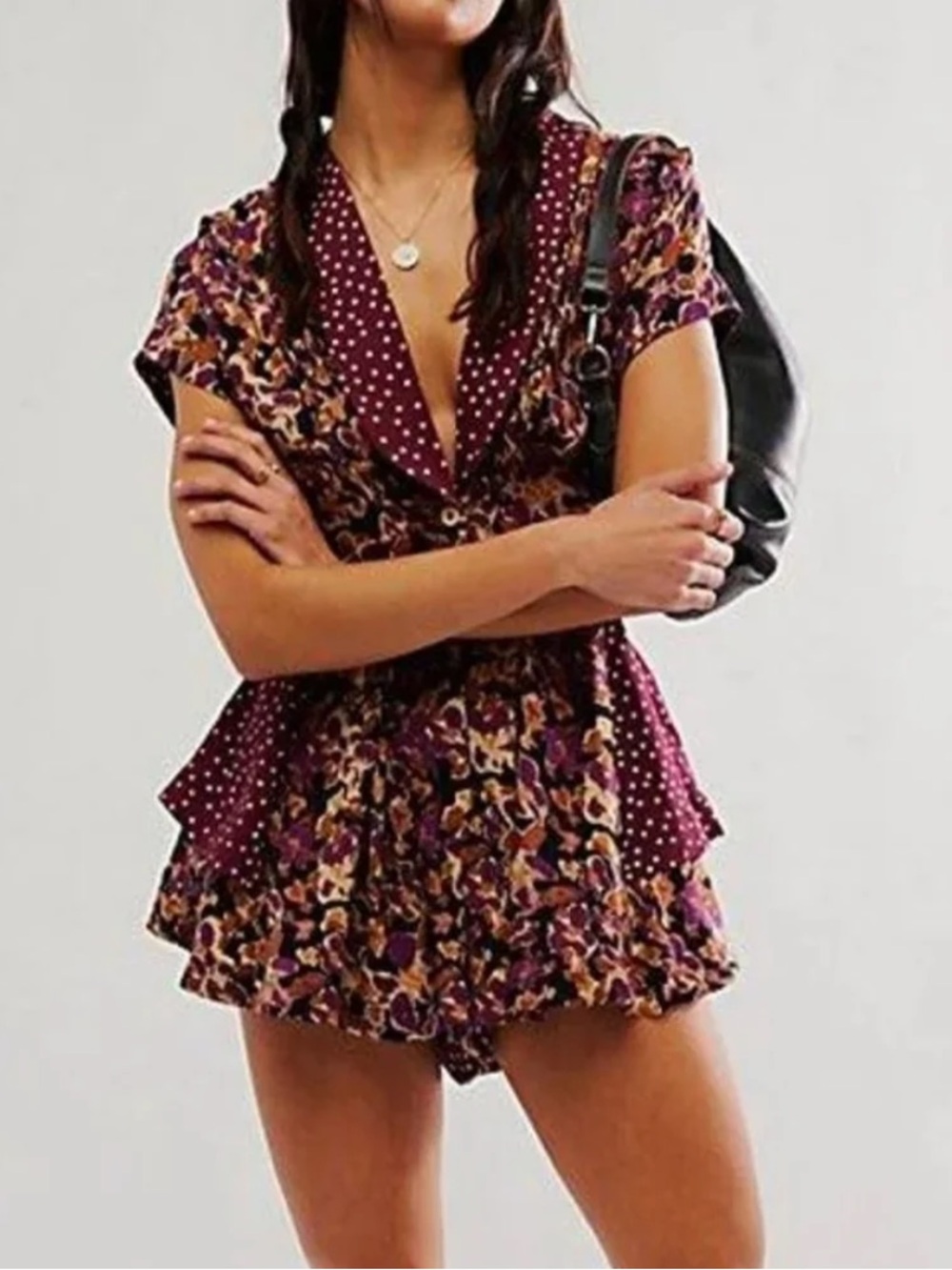NWT Free People Fiorella Romper Sz L